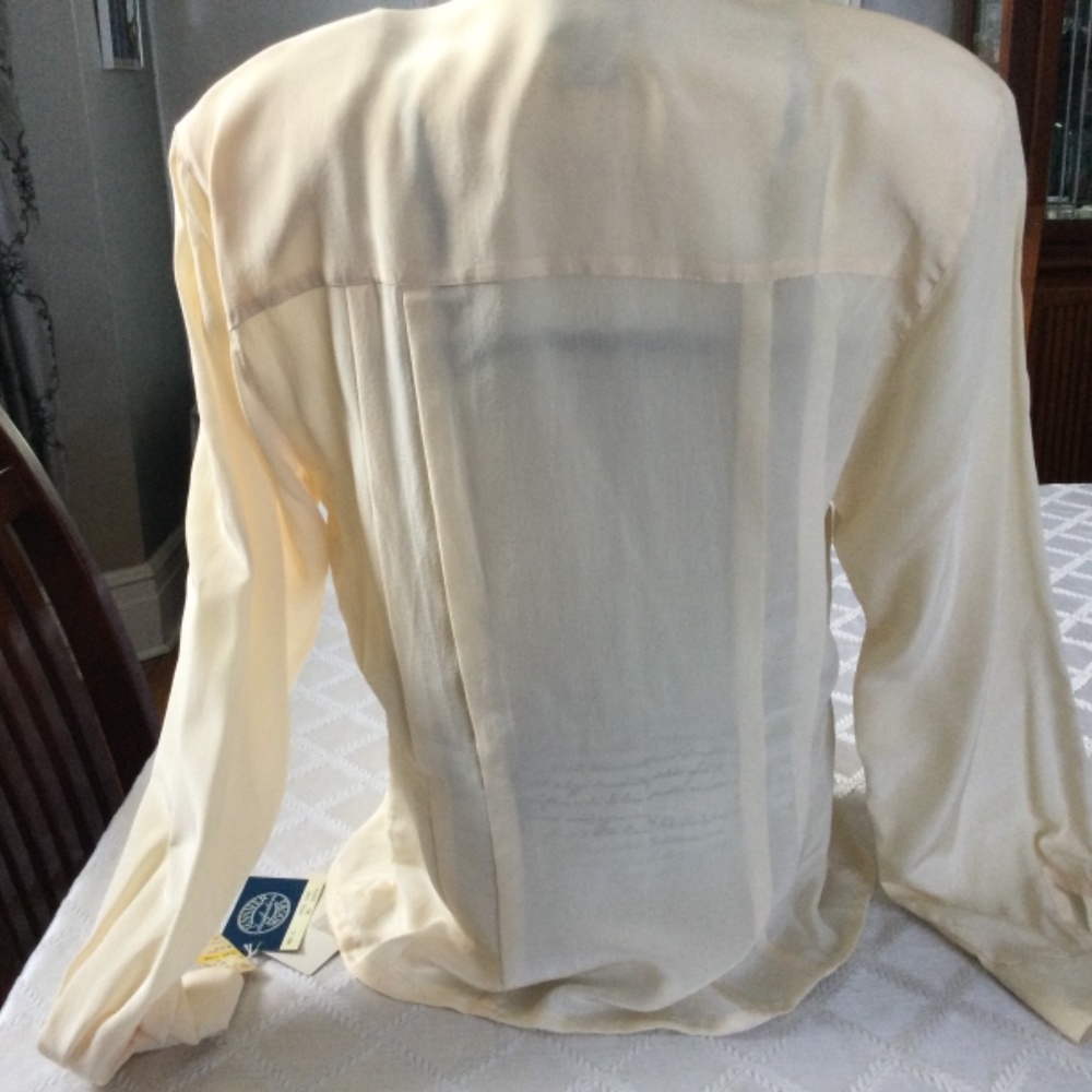 NWT Jenifer Moore 100% Silk Blouse ~ Gorgeous - Picture 6 of 7